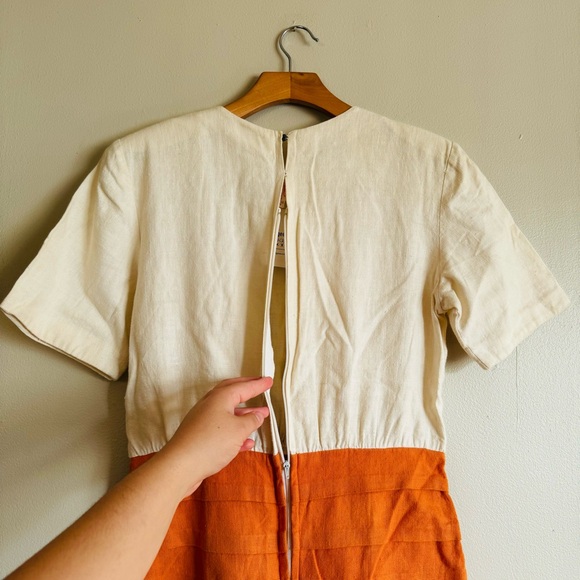 1970’s Vintage Linen Dress - Picture 5 of 6